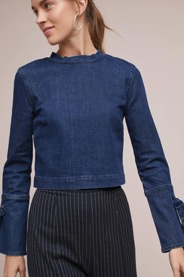 3x1 Nyc Tie-sleeve Blouse