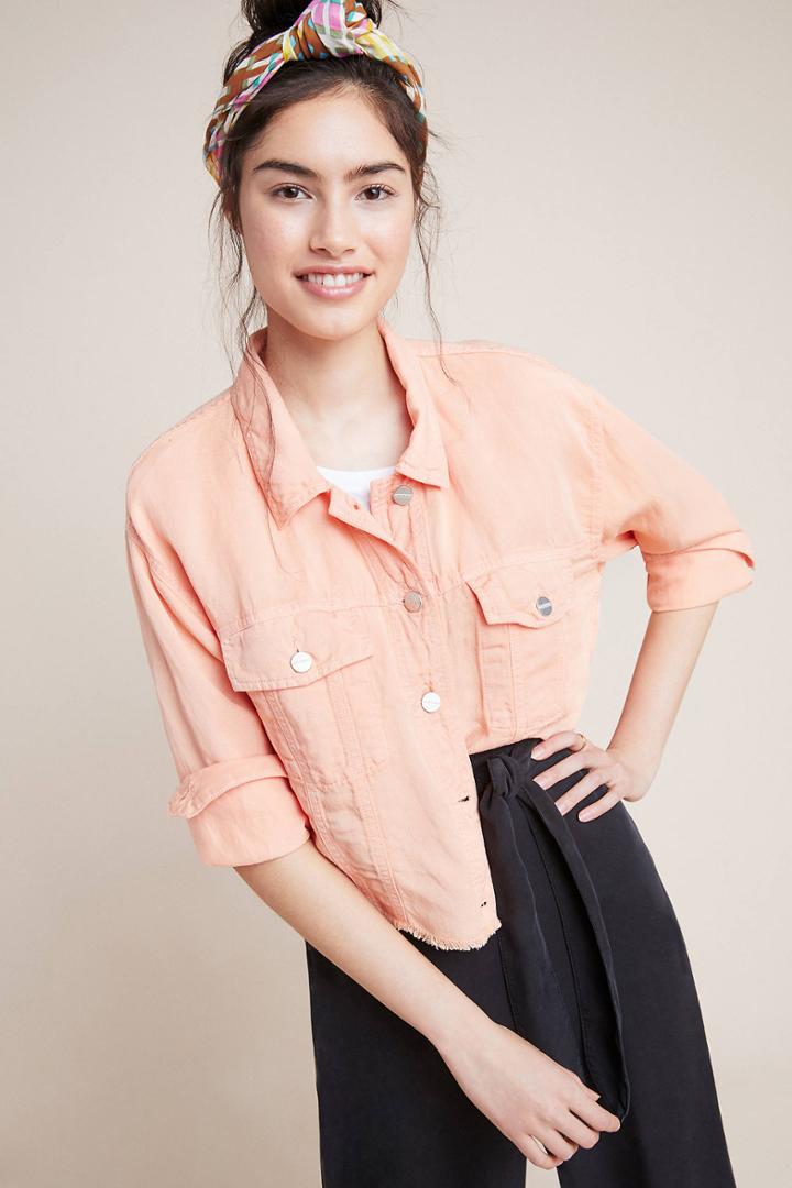 Sanctuary Open Road Cropped Trucker Jacket