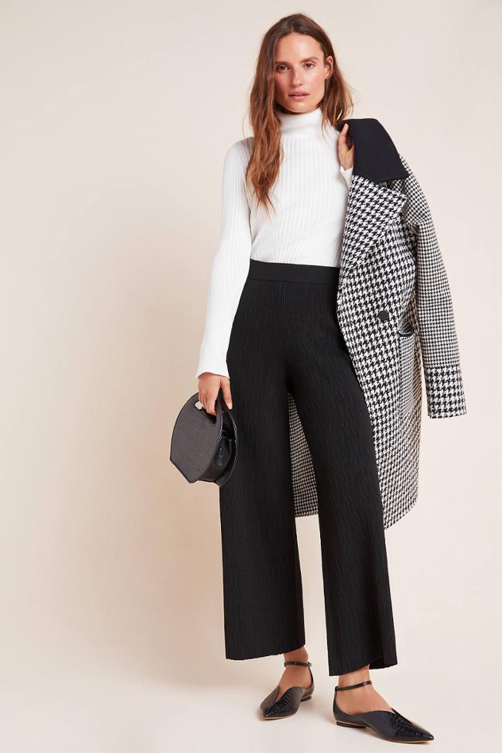 Current Air Allene Knit Wide-leg Pants