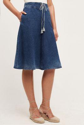 Ag Heritage Denim A-line Skirt Prairie