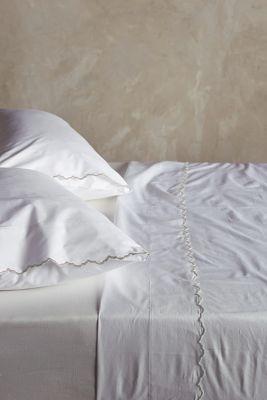 Peacock Alley Calypso Sheet Neutral Queen Flat Bedding