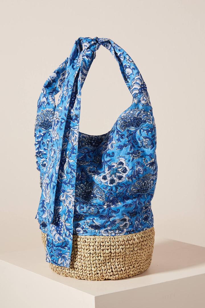Anthropologie Bree Embellished Slouchy Tote Bag