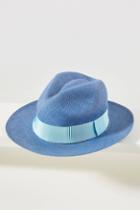 Sensi Studio Something Blue Straw Fedora