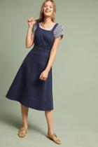 Maeve Chino Apron Midi Dress