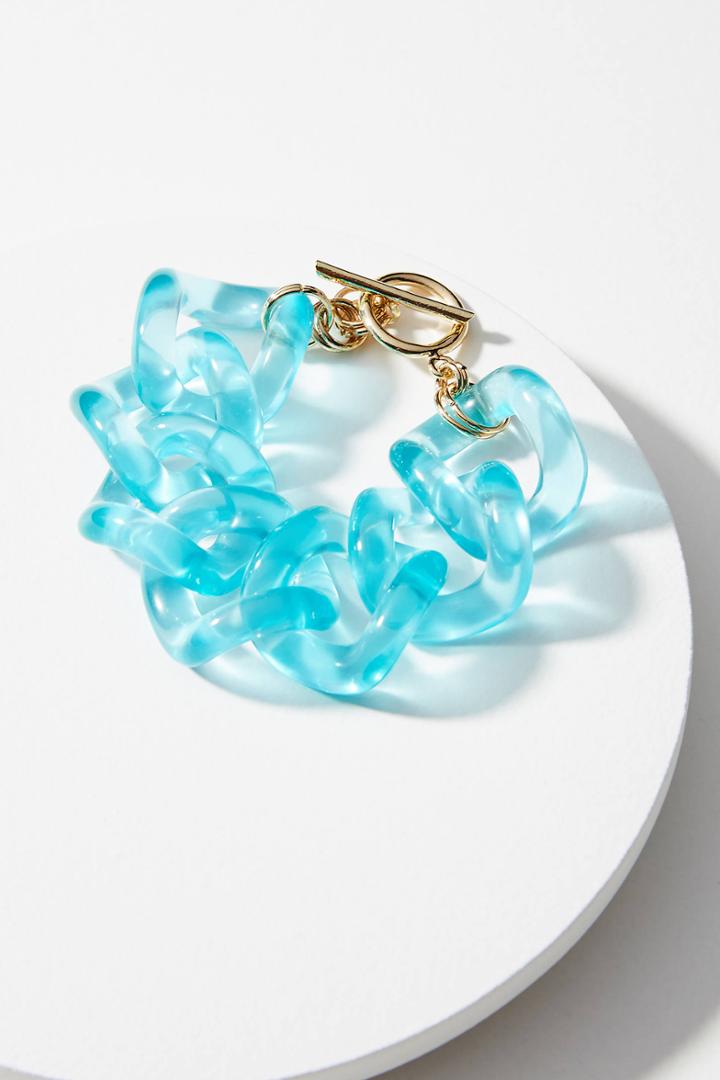 Anthropologie Linked Lucite Wrap Bracelet