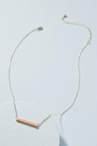 Anthropologie Inlay Bar Necklace