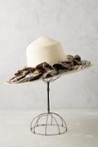 Brookes Boswell Long Pleat Canna Straw Hat