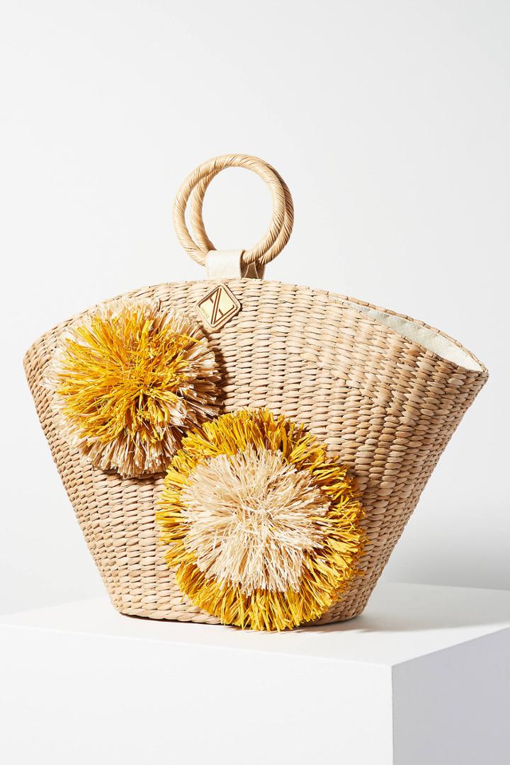 Aranaz Celeste Pom Tote