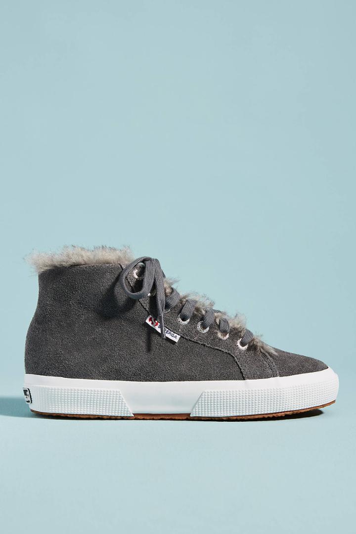 Superga Faux Fur-lined Sneakers