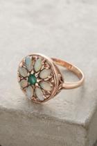 Arik Kastan Emerald And Opal Round Mandala Ring In
