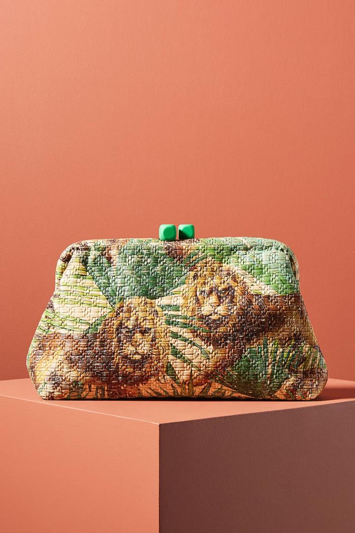 Maria La Rosa Lion Clutch