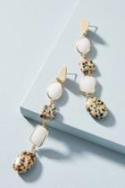 Anthropologie Dalmatian Jasper Drop Earrings