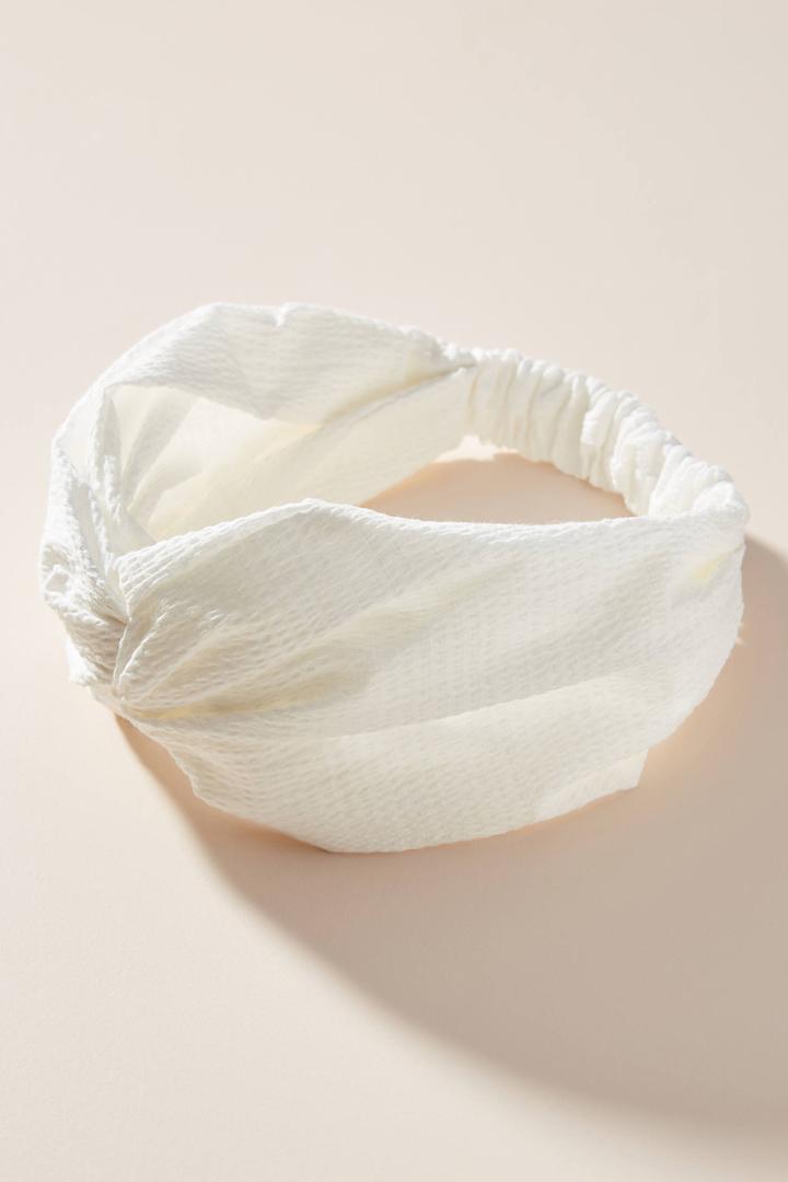 Anthropologie Pleated Twist Headband