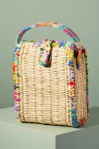 En Shalla Stitch-trimmed Basket Bag