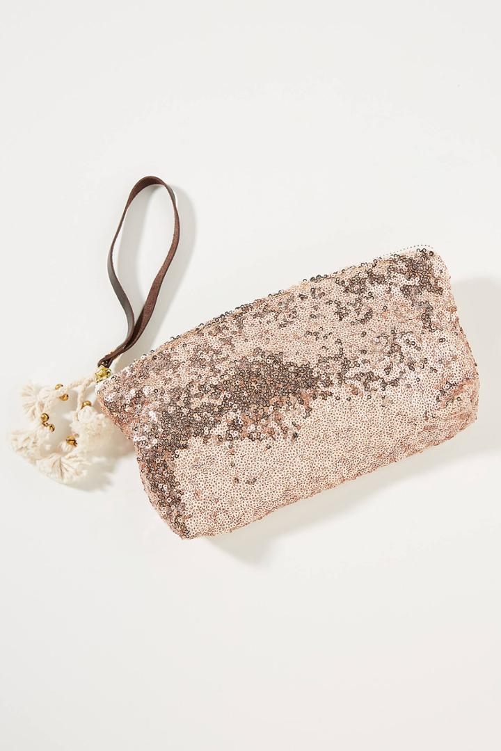 Jadetribe Sequin Wristlet Pouch