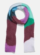 Vince Brushed Mohair Intarsia Scarf