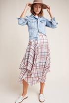 Dolan Left Coast Frances Plaid Midi Skirt
