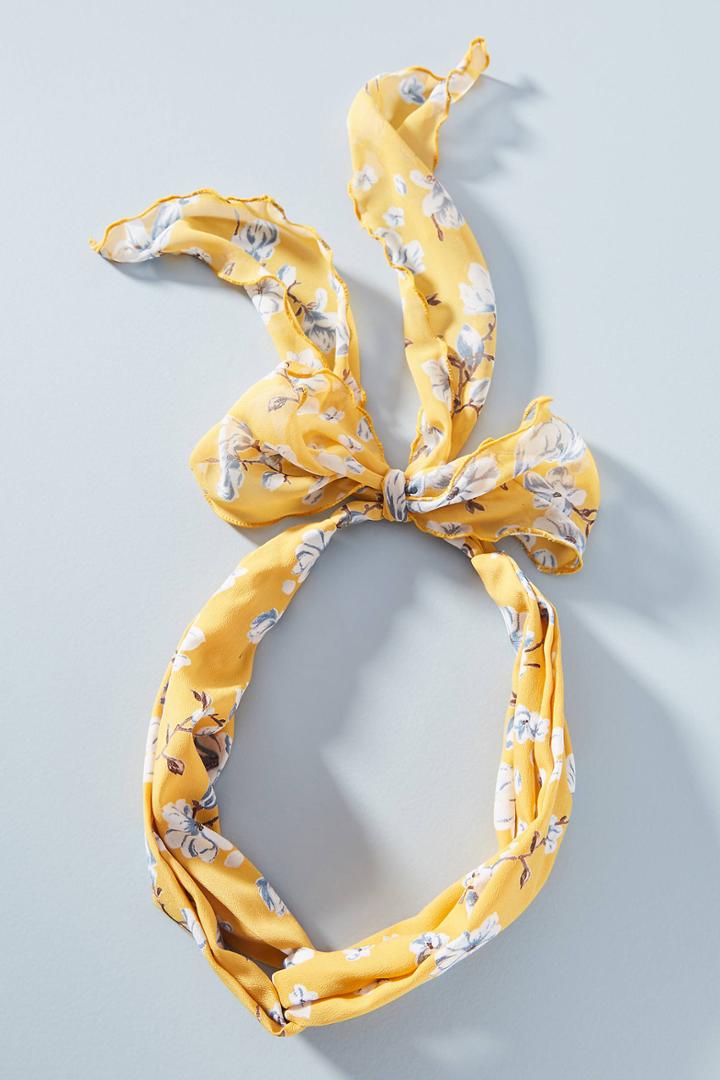 Anthropologie Floral Hair Scarf