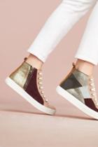 Anthropologie Penelope Chilvers Patchwork High-top Sneakers