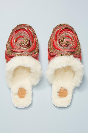 Deepa X Anthropologie Rosie Beaded Slippers