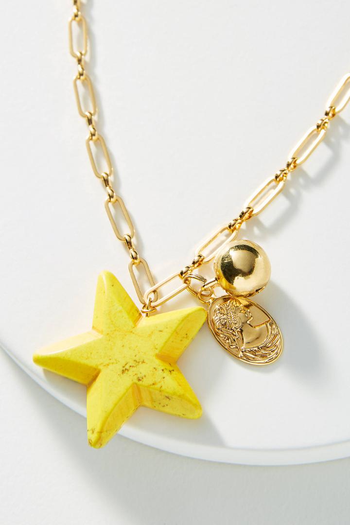 Timeless Pearly Star Pendant Necklace