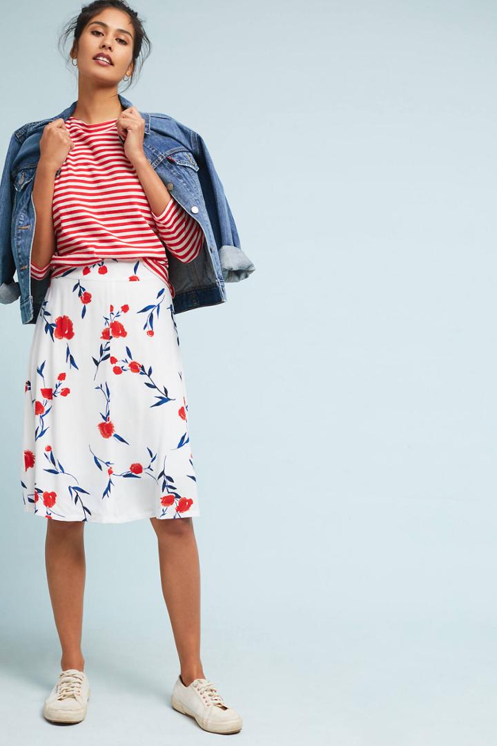 Just Female Poppy Fields Skirt