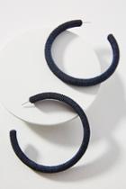 Suzanna Dai Large Silk-wrapped Hoop Earrings
