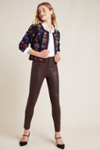 Paige Hoxton High-rise Coated Skinny Jeans