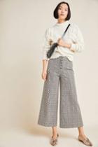Anthropologie Roma Plaid Chenille Trousers