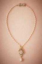 Anthropologie Pearl Drop Pendant Necklace