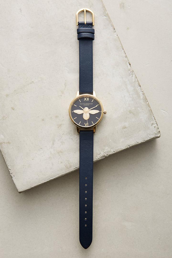 Olivia Burton Navy Bee Watch