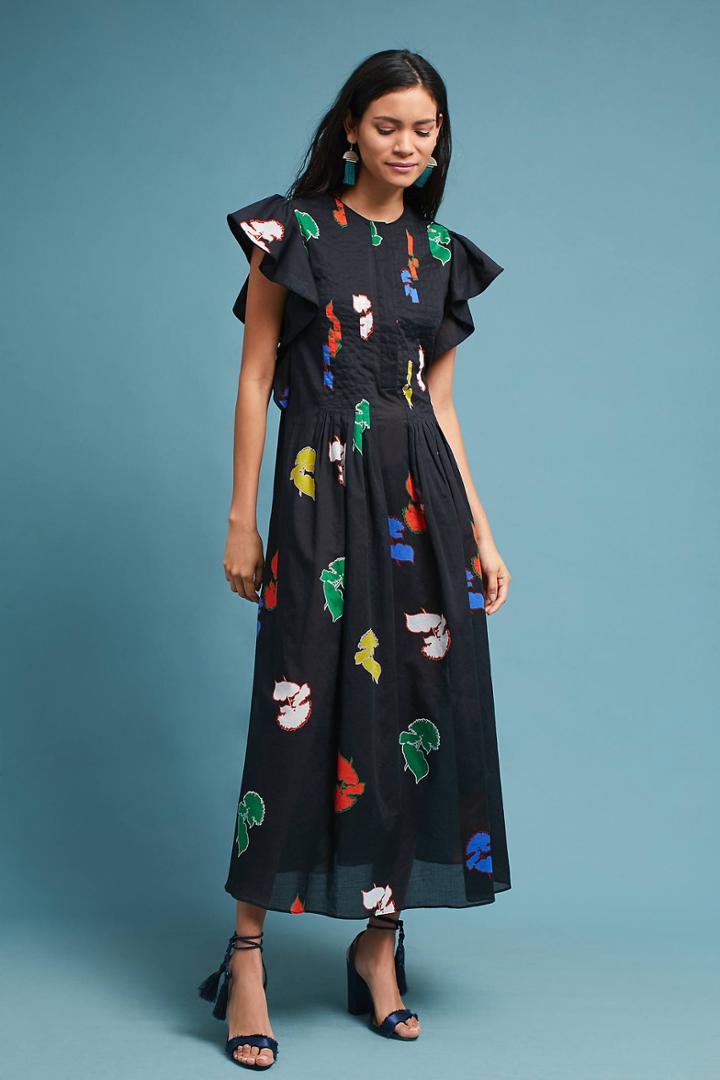 Cynthia Rowley Flutter-sleeve Caftan