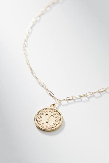 Tess + Tricia Zodiac 24k Gold-plated Coin Necklace