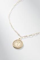Tess + Tricia Zodiac 24k Gold-plated Coin Necklace
