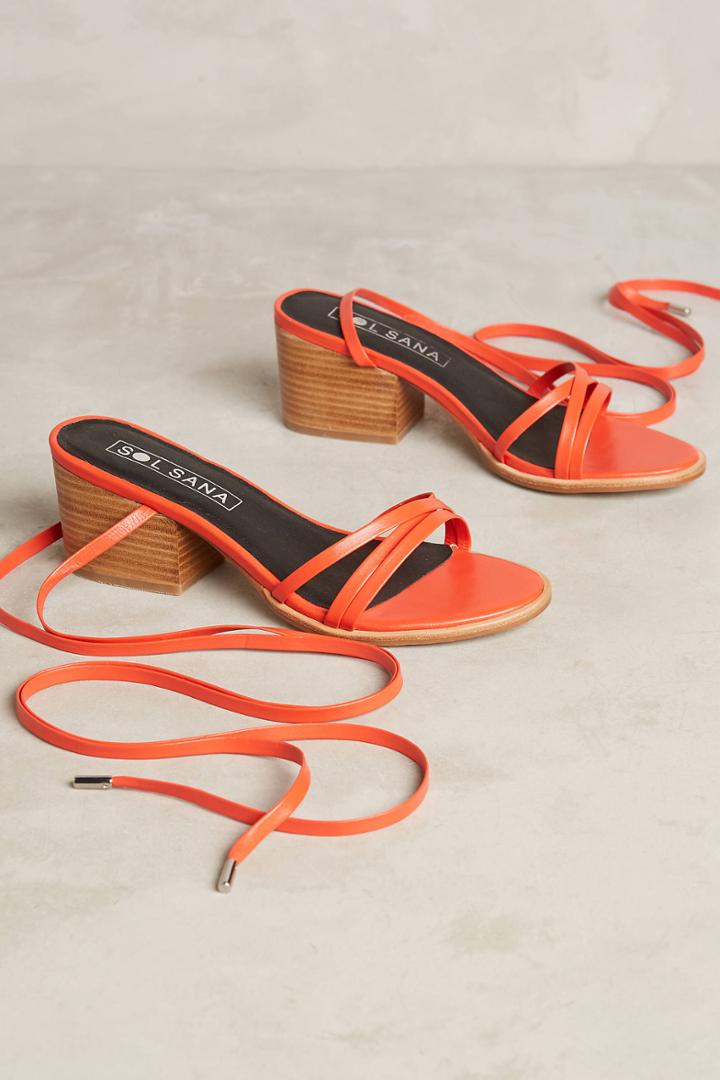 Sol Sana Tabitha Heeled Ankle-tie Sandals