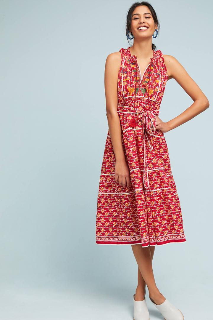 Kopal Aditi Embroidered Halter Dress