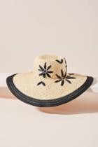 Raffaello Bettini Floral-embroidered Sun Hat