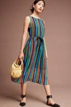 Eva Franco Rainbow Crochet Midi Dress