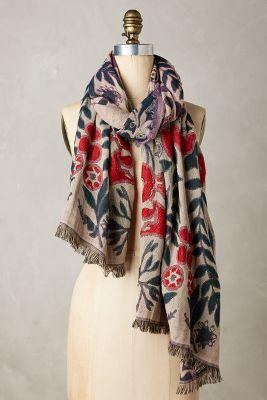 Anthropologie Prairie Meadow Scarf