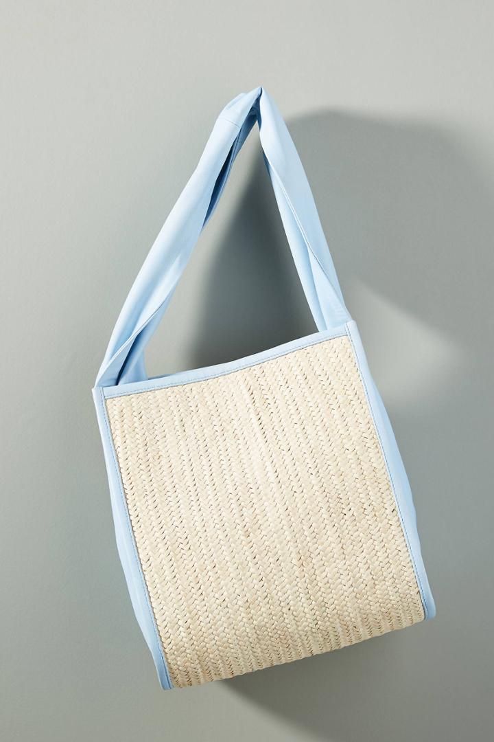 Parme Marin Structured Square Tote Bag