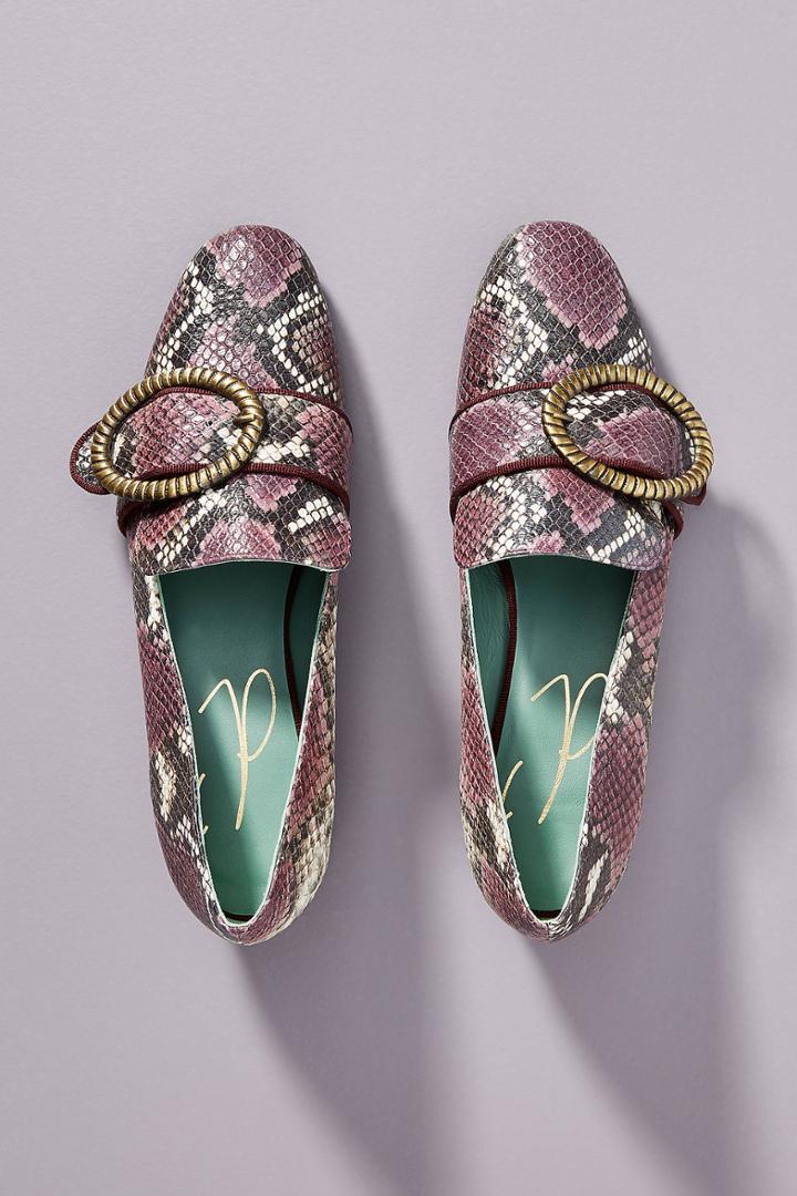 Paola D'arcano Paola D'arcano Snake-printed Loafers