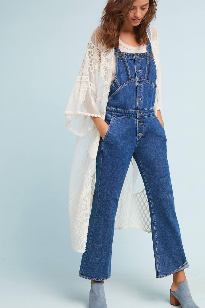 Anthropologie Monica Sheer Floral Kimono