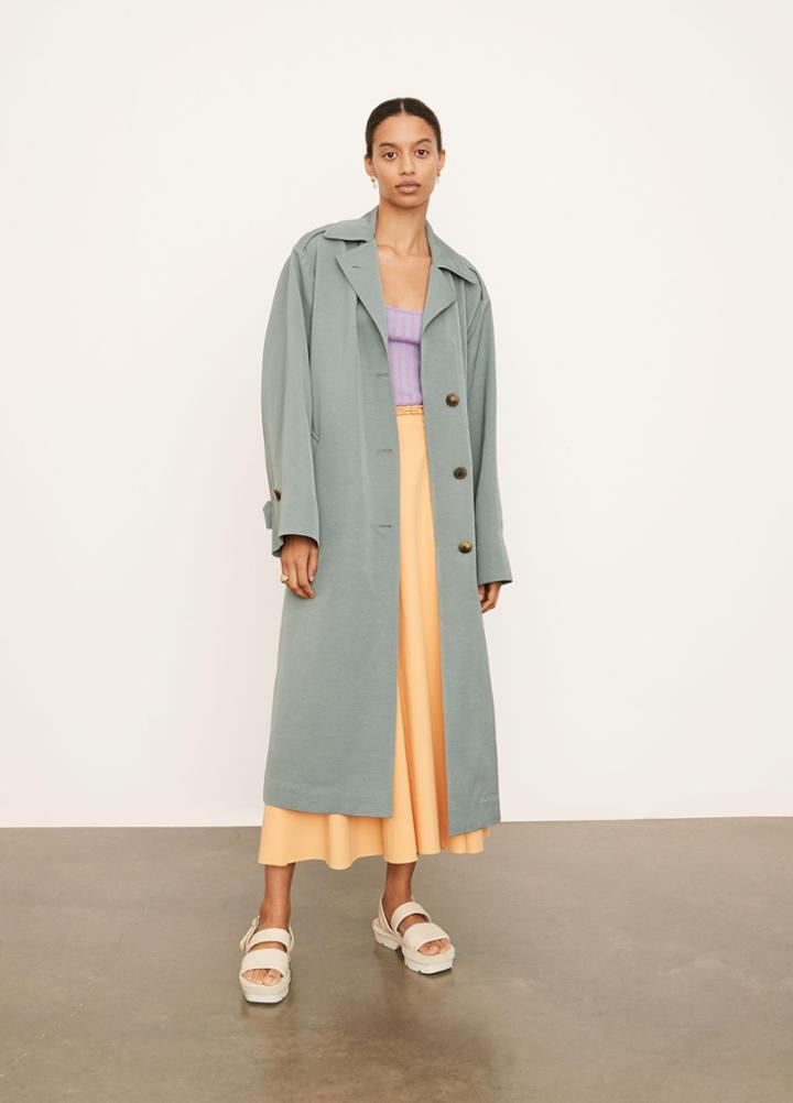 Vince Soft Faille Coat