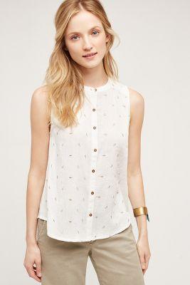 Vanessa Virginia Antalya Buttondown Tank