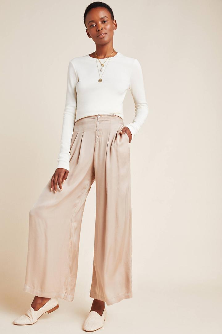 On The Road Pim Satin Wide-leg Pants