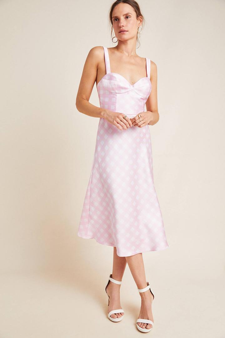 Cynthia Rowley Easton Gingham Midi Dress