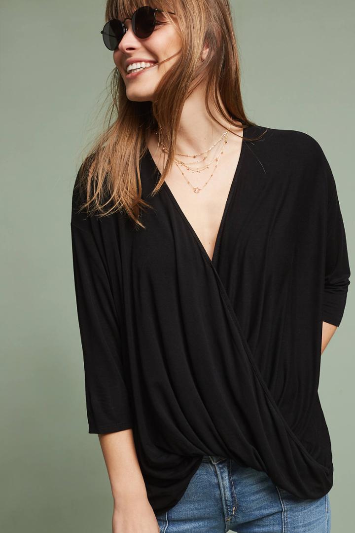 Michael Stars Draped Wrap Top