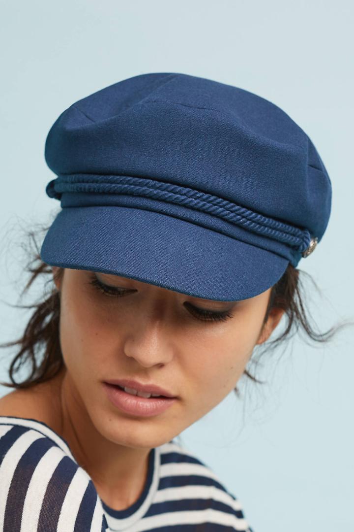 Anthropologie Navy Engineer Hat