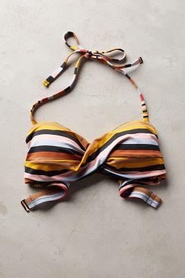 Anthropologie Twisted Bandeau Bikini Top