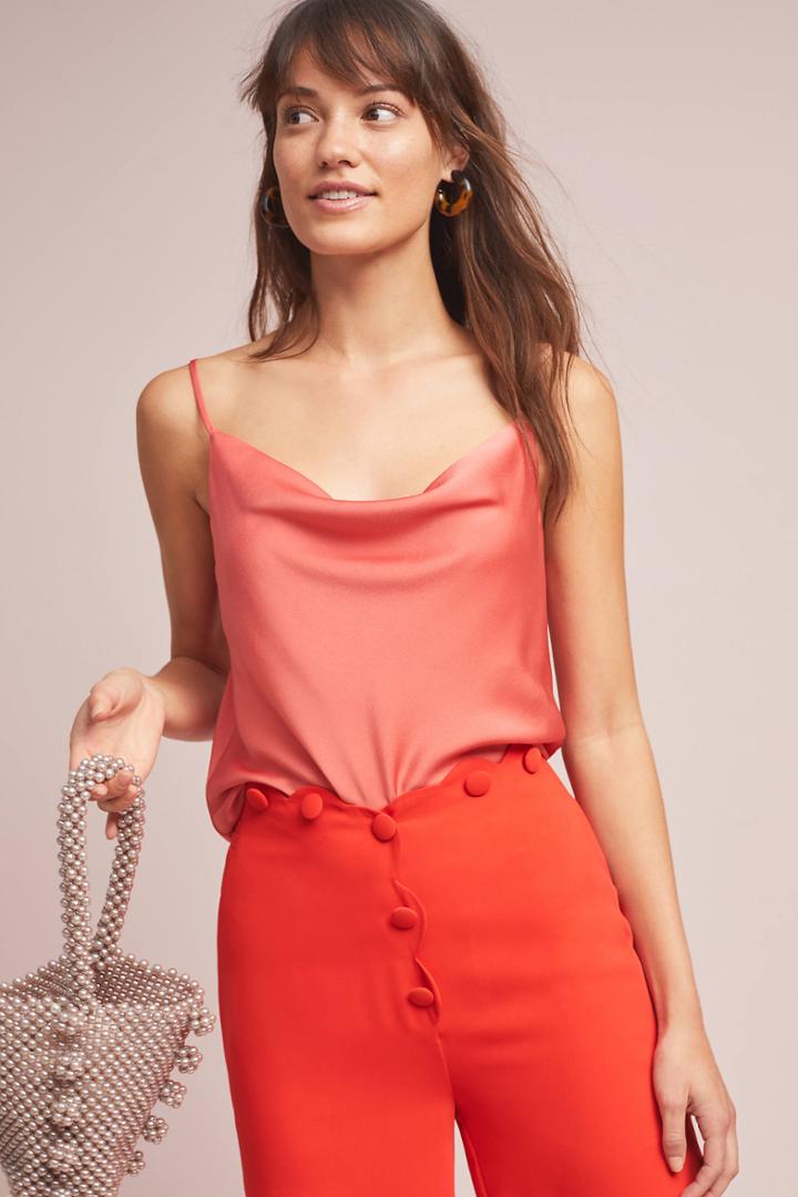Ro & De Satin Cowl Neck Cami